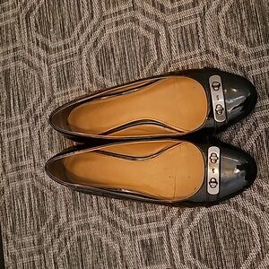 Coach patent leather ballet flats